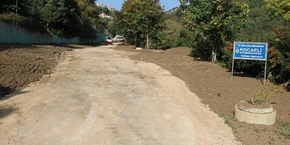 Alikahya-Yuvam’da yürüyüş yolu yapılıyor