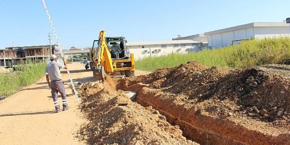 Antalya  Büyükşehir’den Manavgat’ta kanalizasyon imalatı
