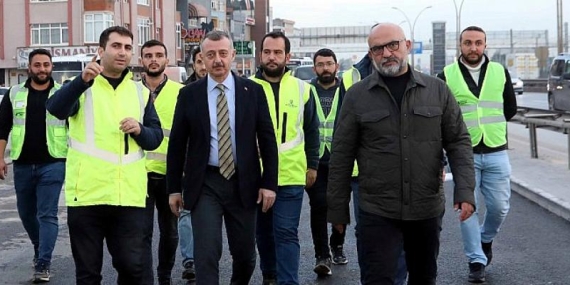 Başkan Büyükakın, D-100 kuzey yan yol genişletme projesini inceledi