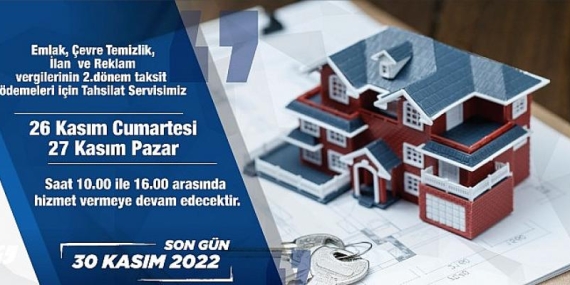 Canik Belediyesi  Tahsilat Servisi Hafta Sonu Açık Olacak