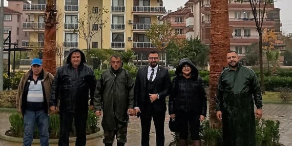 Eğitim Şehitleri Parkı’ndaki palmiyeler için örnek duyarlılık