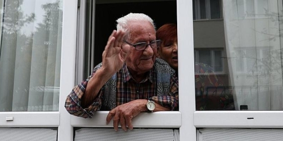 Emekli muallim Köstekli’ye anlamlı ziyaret