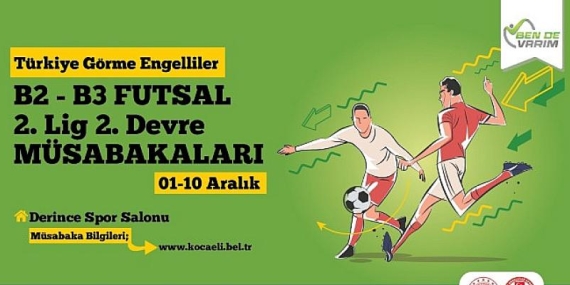 Görme Engelliler Futsal Turnuvası Kocaeli’de