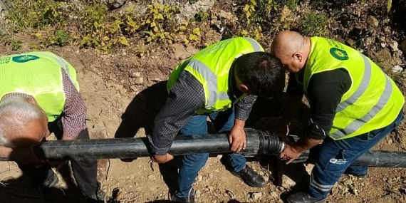 Gündoğmuşlu üreticilere sulama borusu desteği
