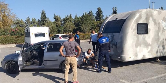 İnciraltı Kent Ormanı’ndaki karavanlar kaldırıldı