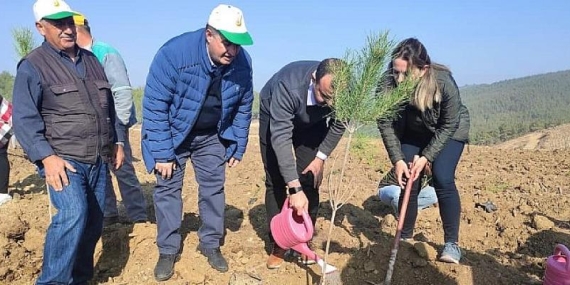 Kınık’ta Fidanlar Toprakla Buluştu