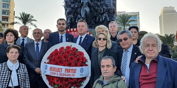 Memleket Partisi İzmir İl Başkanı Cüneyt Oğuz Atatürk’ü Andı