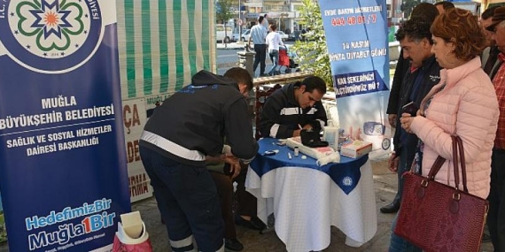 Muğla Büyükşehir’den 13 İlçede Şeker Ölçümü
