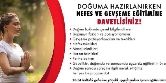 Nefes ve Gevşeme Eğitimi Doğumu Kolaylaştırıyor