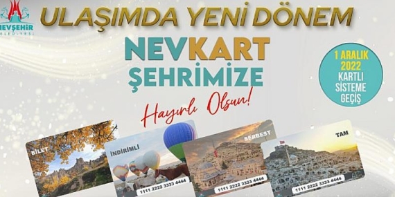 Nevşehir’de Şehir İçi Ulaşımda Kartlı Ödeme Sistemi 1 Aralık’ta Başlıyor