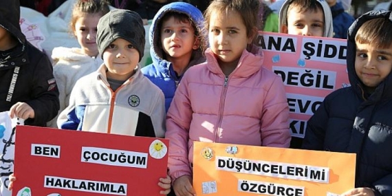 Nilüferli çocuklar hakları için yürüdü