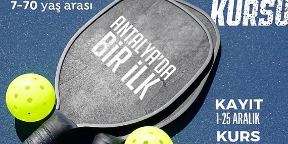 Antalya Büyükşehir Belediyesi Pickleball kursu düzenleyecek