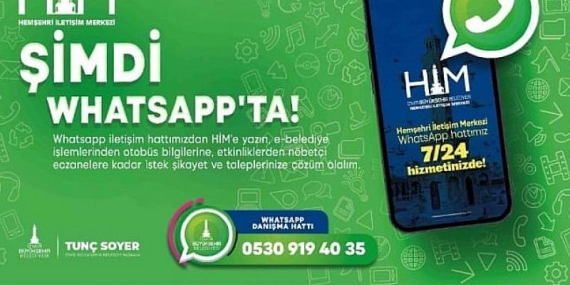 İzmir Büyükşehir Belediyesi artık WhatsApp’ta