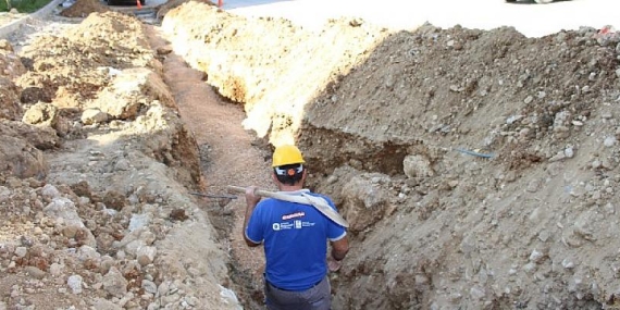 Manavgat’ta yağmur suyu çalışması