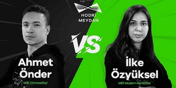 Team Paribu sporcuları birbirlerine kendi branşlarında “Hodri Meydan” diyor