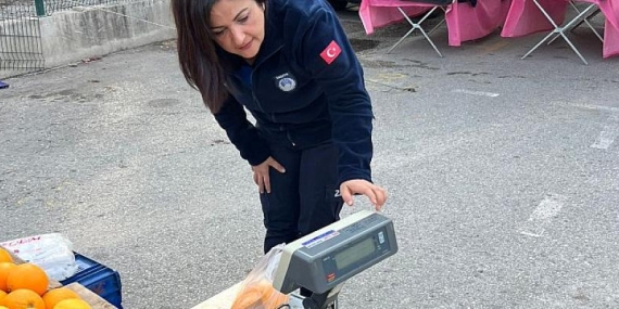 Zabıtadan gramaj kontrolü