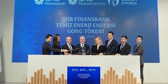 Borsa İstanbul'da Gong QNB Finansbank Temiz Enerji Endeksi için çaldı