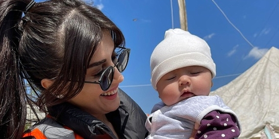 Gülnur Tutumoğlu deprem bölgesinde
