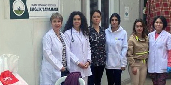 Osmangazi'den deprem bölgesinde sağlık taraması