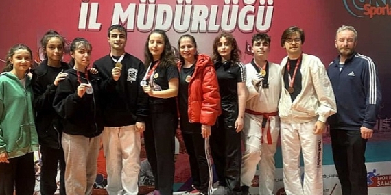 Canikli Sporcular Madalyaları Sildi Süpürdü