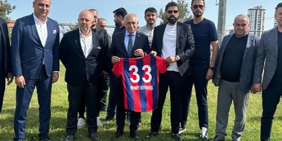 TFF Başkanı Mehmet Büyükekşi Yeni Mersin İdmanyurdu'nu Ziyaret Etti