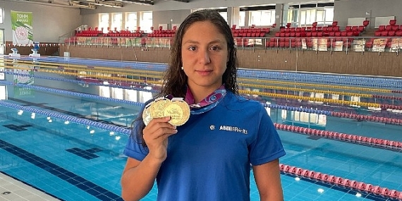 Abdi İbrahim'in sponsor olduğu Merve Tuncel ve Emre Sakcı'dan 5 altın, 2 gümüş madalya