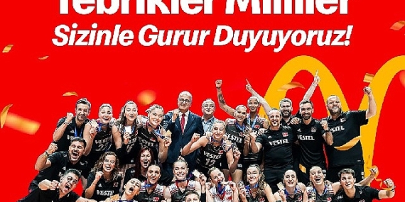 Filenin Sultanları'nın Resmi Sponsoru McDonald's A Milli Kadın Voleybol Takımıyla Gurur Duyuyor!