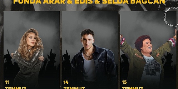 Funda Arar, Edis ve Selda Bağcan İstanbul'un En Büyük Açık Hava Sahnesi YBY Woods'ta