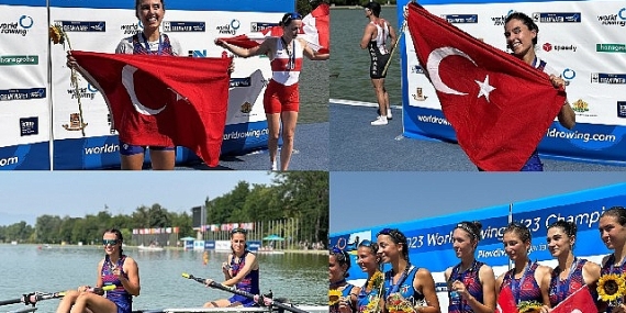 Kürekte kadınlardan büyük başarı 