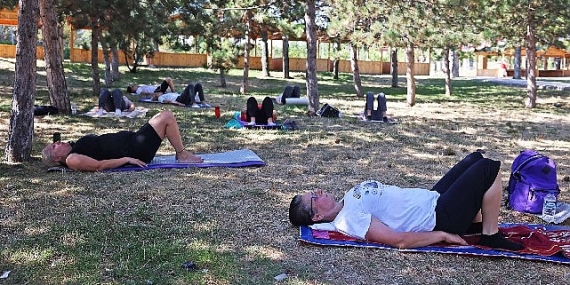 Çankayalılar açık havada sporla zinde kalıyor