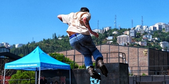 Skate Park'ta adrenalin tavan yaptı