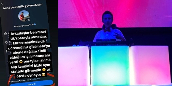 Ünlü DJ Mahmut Görgen'den Instagram Mavi Tik Tartışması