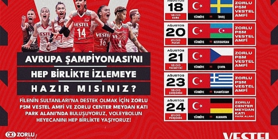 Voleybolda milli heyecan Vestel'le Zorlu Center'da