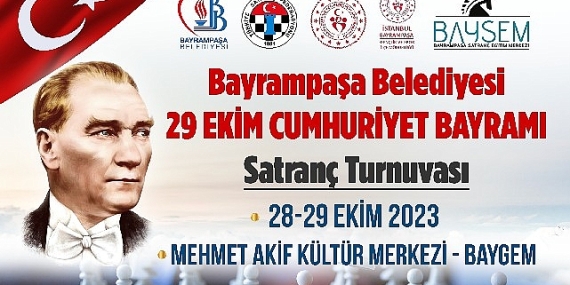 Bayrampaşa Belediyesi, Cumhuriyetin 100. yılı satranç turnuvası düzenliyor