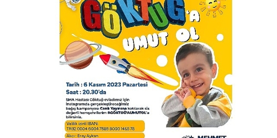 Başkan Kanar sma'lı göktuğ'a umut oldu !