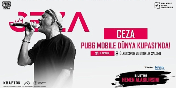 Ceza, İstanbul'da düzenlenecek 2023 PUBG MOBILE Dünya Kupası'nda sahne alacak