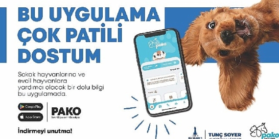 Büyükşehir'den can dostlar için “Pako" mobil uygulaması