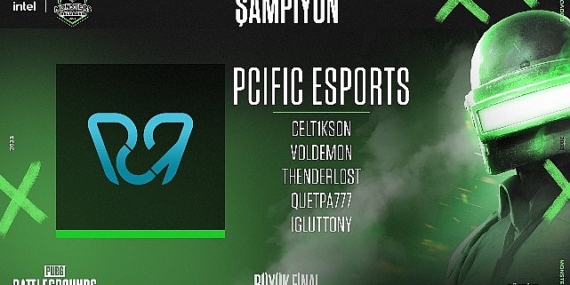 Intel Monsters Reloaded 2023 PUBG Turnuvası Şampiyonu PCIFIC ESPORTS