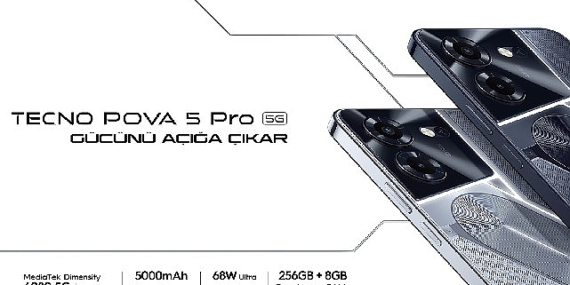 TECNO POVA 5 Serisi Türkiye'de Satışa Sunuldu