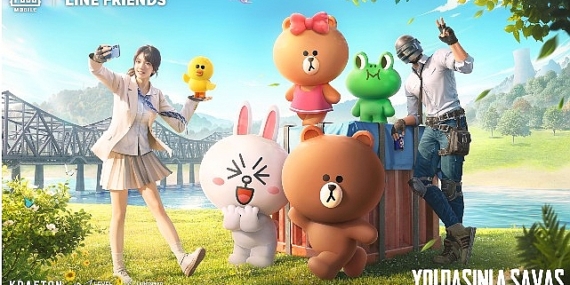 PUBG MOBILE'ın savaş alanına LINE FRIENDS'in eğlenceli dünyası geliyor