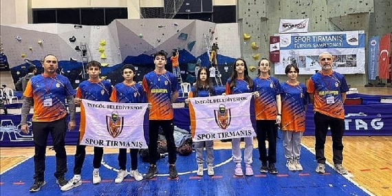 Spor Tırmanışta Küçük Sporcular İnegöl'ü Gururlandırdı