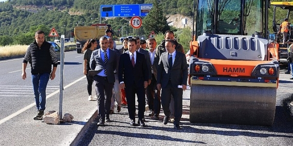 Başkan Aras, Adliye – Yeni Otogar Yolunda İncelemelerde Bulundu