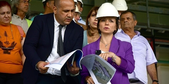 Başkan Kınay’dan Atatürk Gençlik Merkezine ziyaret: Bölgenin en büyük spor tesisi olacak