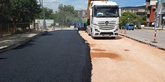 Derince Ertuğrul Gazi Bulvarına üstyapı