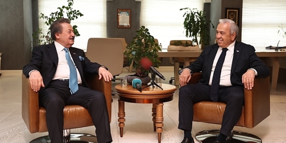 Devlet eski Bakanı Cavit Çağlar Nilüfer Belediye Başkanı Şadi Özdemir’i ziyaret etti