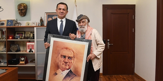 Etem Çalışkan, Başkan Abdullah Özyiğit’i ziyaret etti