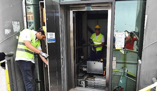 İzmir Büyükşehir Belediyesi Asansör ve yürüyen merdivenlerin bakımı için özel ekip kuruldu
