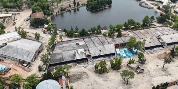 İzmit Millet Bahçesinde kaba inşaatlar tamamlandı