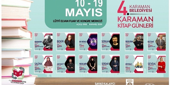 Karaman Belediyesi'nin geleneksel hale getirdiği Kitap Günleri, 10-19 Mayıs tarihlerinde yapılacak