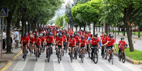 Kocaeli’de pedallar ‘Barış’ için çevrildi